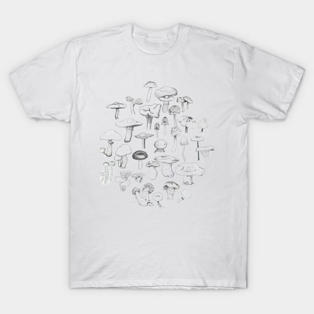 The Mushroom Gang T-Shirt by crumpetsandcrabsticks